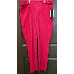 Violet & Ivy Cropped Pants Bright Pink‎ High Waist Stretch Career Size 6